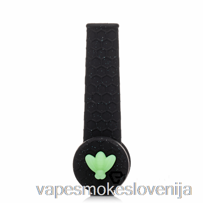 Vape Slovenija Stratus Trio Silikonska Cev Svetleči Panter (bleščice črna / Uv Zelena čebela)